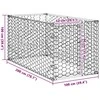 Lauko šunų voljeras su durelėmis, 2x1x1 m, cinkuotas plienas