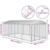 Lauko voljeras šunims su stogu, 7,6x3,8x2,3m