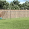 Lauko voljeras šunims su stogu, galvanizuotas plienas, 26,62m²