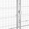 Lauko voljeras šunims su stogu, galvanizuotas plienas, 21,78m²