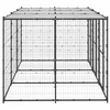 Lauko voljeras šunims su stogu, plienas, 7,26m²