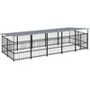 Lauko voljeras šunims su stogu, plienas, 9,38m²