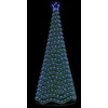 LED blizganti kalėdinė eglutė su pagrindu EKENAS 250 cm 370 LED