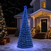 LED blizganti kalėdinė eglutė su pagrindu EKENAS 250 cm 370 LED