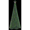 LED blizganti kalėdinė eglutė su pagrindu EKENAS 250 cm 370 LED