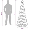 LED blizganti kalėdinė eglutė su pagrindu EKENAS 180 cm 220 LED