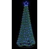 LED blizganti kalėdinė eglutė su pagrindu EKENAS 180 cm 220 LED