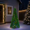 LED blizganti kalėdinė eglutė su pagrindu EKENAS 180 cm 220 LED