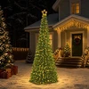 LED blizganti kalėdinė eglutė su pagrindu EKENAS 250 cm 370 LED