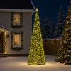 LED blizganti kalėdinė eglutė su smeigtuku EKENAS 500 cm