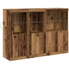 LED Bufetas Senas medis 142,5 x 37 x 100 cm Apdirbta mediena
