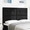 LED galvūgalis su LED juostelėmis Juodas 160 cm audinys