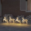 LED elniai 4 vnt. 80 LED Daugiaspalvis 44 x 18 x 65,5 cm PET