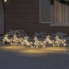 LED elniai 6 vnt. 180 LED Auksinė 44 x 18 x 65,5 cm PET