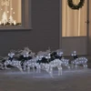 LED elniai 6 vnt. Balta 45 x 19 x 65 cm audinys