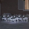 LED elniai 6 vnt. Balta 45 x 19 x 65 cm audinys