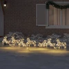 LED elniai 7 vnt. 40 LED Auksinė 44 x 18 x 65,5 cm PET