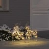 LED elniai su 40 LED 2 pcs Šilta balta PET