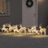 LED elniai 7 vnt. 40 LED Daugiaspalvis 42 x 15 x 64 cm PET
