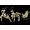LED elniai su 60 LED 3 pcs Šilta balta PET