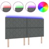 LED galvūgalis Pilka 180 cm audinys