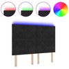 LED galvūgalis Juodas 160 cm Aksomas