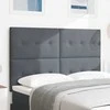 LED galvūgalis su LED juostelėmis Pilka 160 cm Aksomas