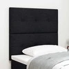 LED galvūgalis su LED juostelėmis Juodas 90 cm audinys