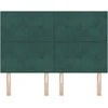 LED galvūgalis su LED juostelėmis Žalia 160 cm Aksomas
