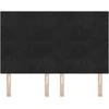 LED galvūgalis su LED juostelėmis Juodas 160 cm Aksomas