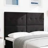 LED galvūgalis su LED juostelėmis Juodas 160 cm Aksomas