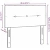 LED galvūgalis su LED juostelėmis Pilka 80 cm Aksomas