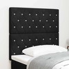 LED galvūgalis su LED juostelėmis Juodas 100 cm Aksomas