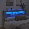 LED galvūgalis, betono, 180x18,5x103,5cm, apdirbta mediena