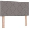 LED galvūgalis Taupe 100 cm audinys