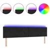 LED galvūgalis Juodas 200 cm Aksomas