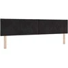 LED galvūgalis Juodas 200 cm Aksomas
