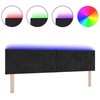 LED galvūgalis Juodas 180 cm Aksomas