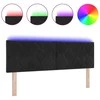 LED galvūgalis Juodas 144 cm Aksomas