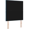 LED galvūgalis Tamsiai mėlyna 80 cm Aksomas