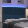 LED galvūgalis Tamsiai mėlyna 160 cm Aksomas