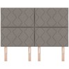 LED galvūgalis Taupe audinys