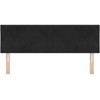 LED galvūgalis Juodas 160 cm Aksomas