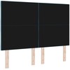 LED galvūgalis Tamsiai mėlyna 144 cm Aksomas