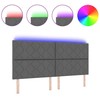 LED galvūgalis Pilka 200 cm audinys