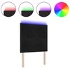 LED galvūgalis Juodas 100 cm Aksomas