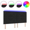 LED galvūgalis Juodas 180 cm Aksomas