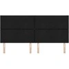 LED galvūgalis Juodas 200 cm audinys