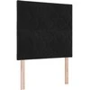 LED galvūgalis Juodas 100 cm Aksomas