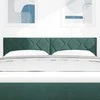 LED galvūgalis Tamsiai žalia 144 cm Aksomas